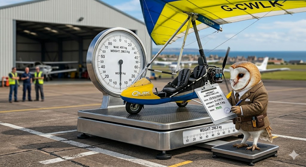 owl - weigh weighing a flexwing